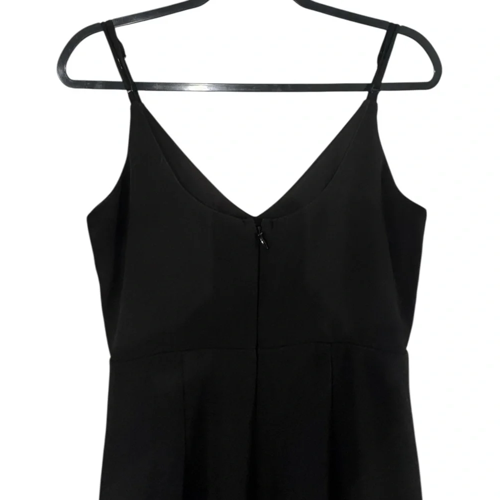 Lulu's Black Sleeveless Maxi Slip Dress, Medium